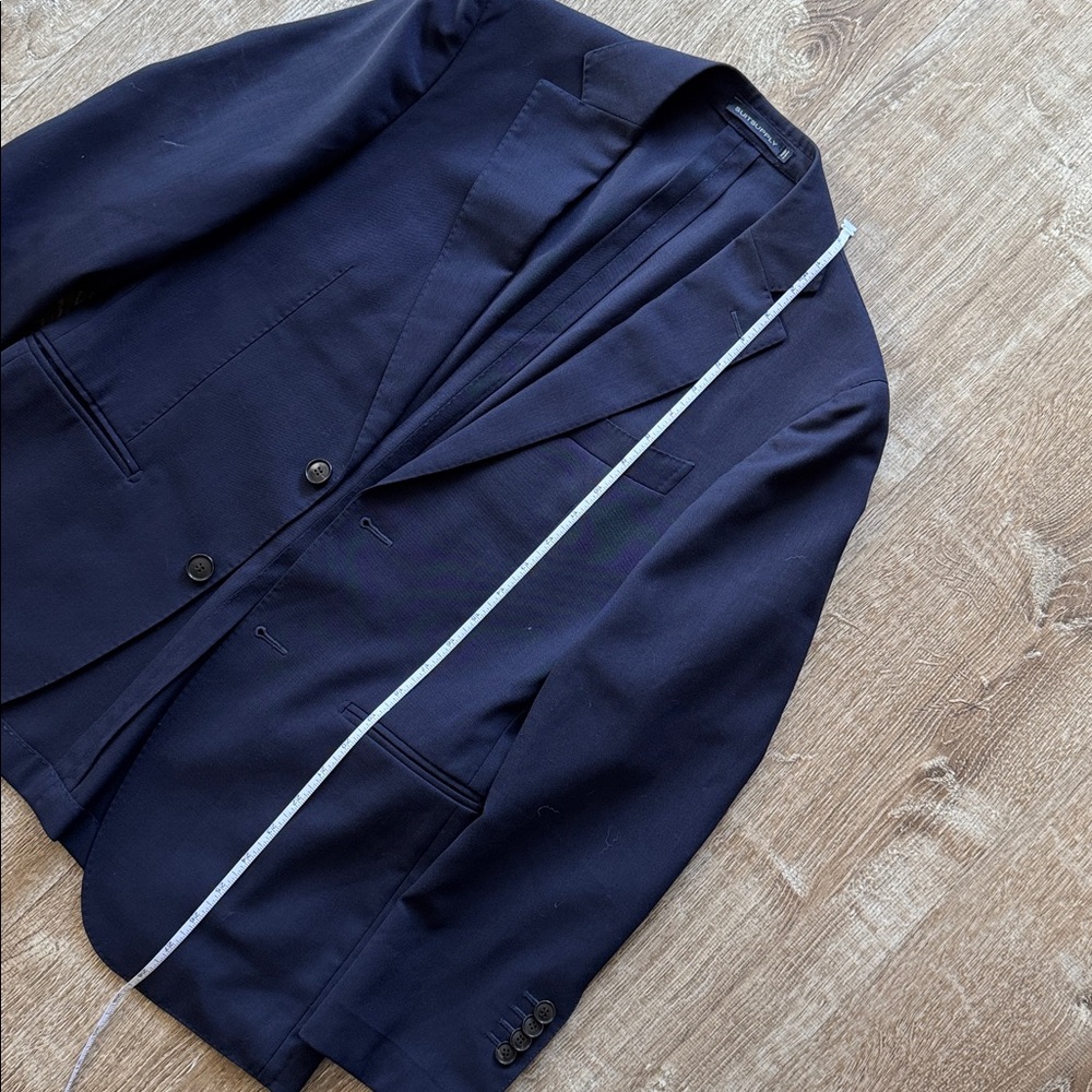Suit Supply Navy Wool Two-Button Blazer - Picture 12 of 12